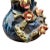 Ceramic Vintage Blue Drip & Floral Chinese Pottery Vase For Sale - Image 7 of 12
