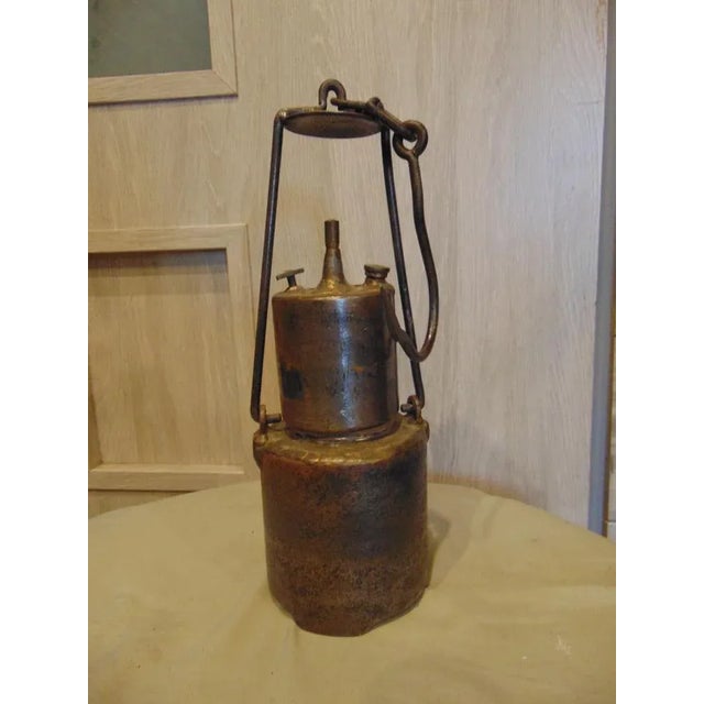 Pre-War Carbide Lamp, 1920s For Sale - Image 9 of 9