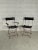 Black Celestina Folding Chairs attributed to Marco Zanusso for Zanotta, 1970s, Set of 2 For Sale - Image 8 of 13
