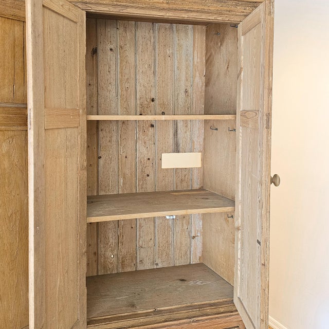 Monumental Antique English Pine Housekeeper’s Cupboard / Linen Press, Circa 1880 For Sale - Image 13 of 16