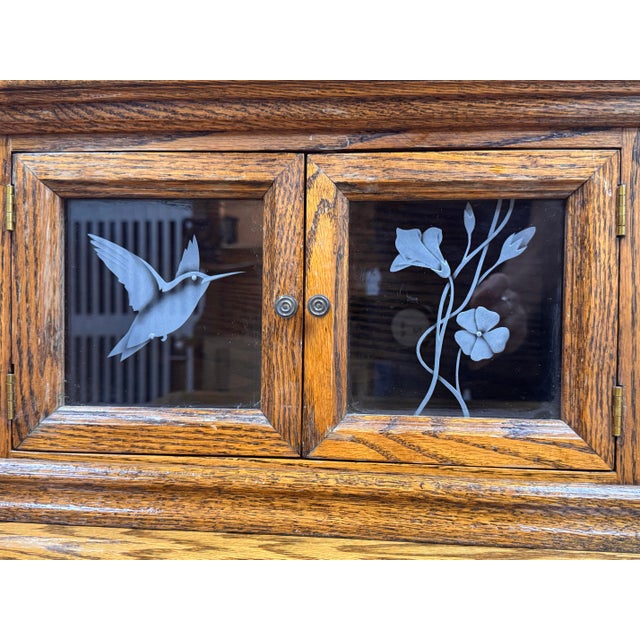 Oak Executive Desk, Vintage For Sale - Image 11 of 12