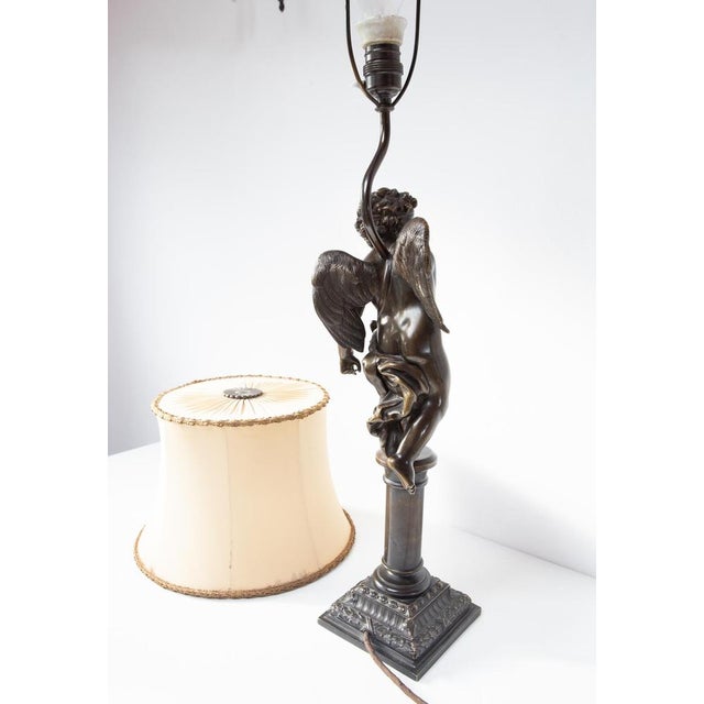 Large Table Lamp in Bronze, 1970s For Sale - Image 6 of 14