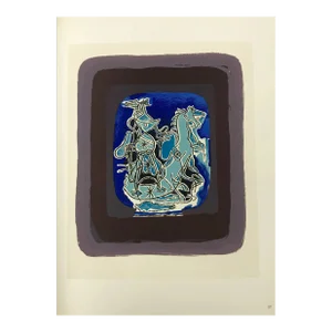 1963 Georges Braque Lithograph P37 Helios 9 Mourlot