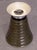 Art Deco Vases of Ribbed Smoked Glass and Chrome - From France (Two Available) For Sale - Image 13 of 15