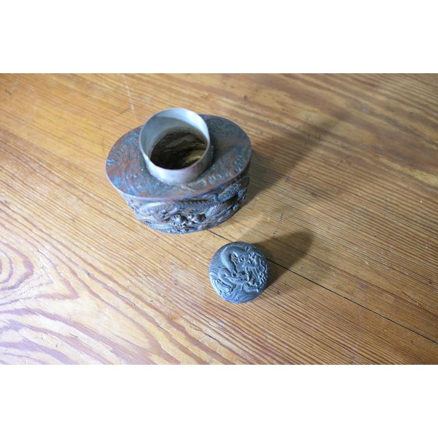Antique Japanese Silver-Plated Tea Caddy, 19th Century For Sale - Image 7 of 8