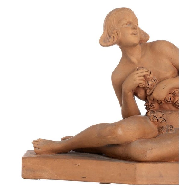 Armand Godard, Nude Sculpture, Terracotta For Sale - Image 3 of 8