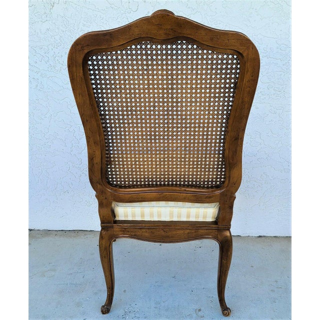 Henredon cane store back dining chairs