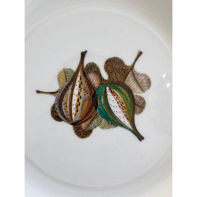 Green Bidasoa Spain Fruit Motif Salald or Dessert Plates - Set of 5 For Sale - Image 8 of 11