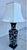 Antique Large Chinese Famille Noire Square Porcelain Vase Table Lamp 36" For Sale - Image 10 of 18