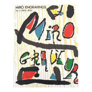 1989 Joan Miro Original Woodcut Engraver V2-C