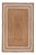 White Border Rectangle Jute Handmade Rug 5'x7' Ft. For Sale