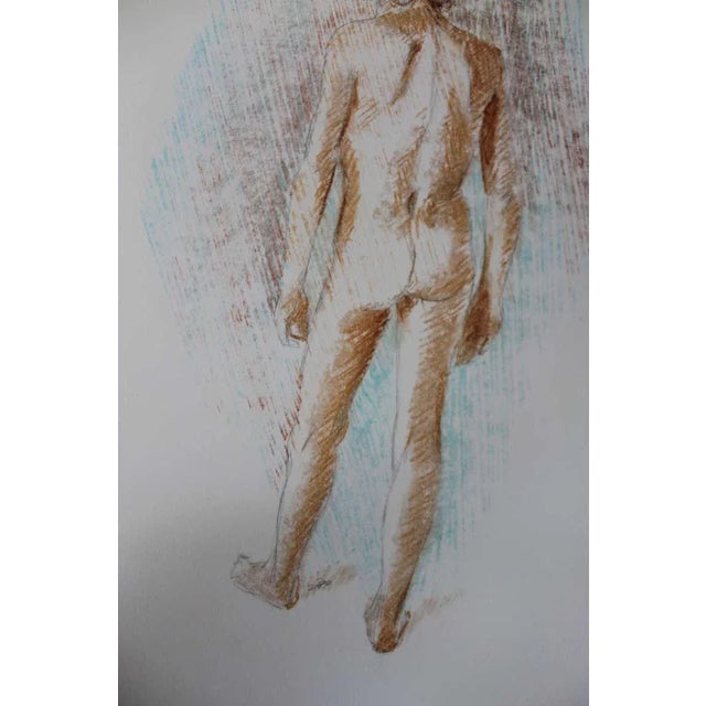 Illustration Faralla Nude Drawing, 1980 For Sale - Image 3 of 5