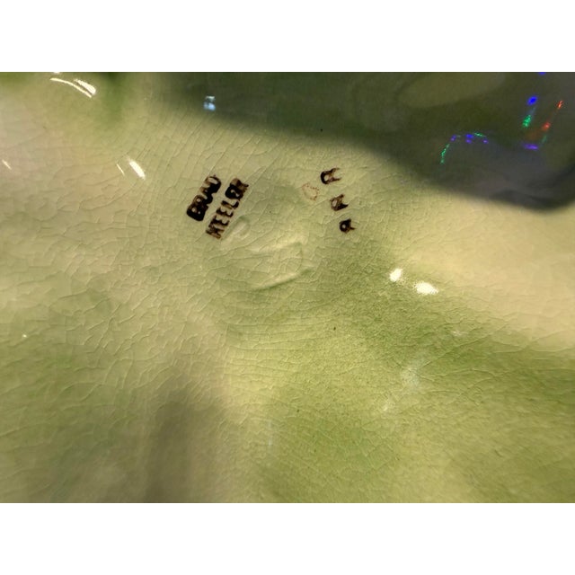 Ceramic Talaveras Style Ewer Pitcher Vase For Sale - Image 7 of 9