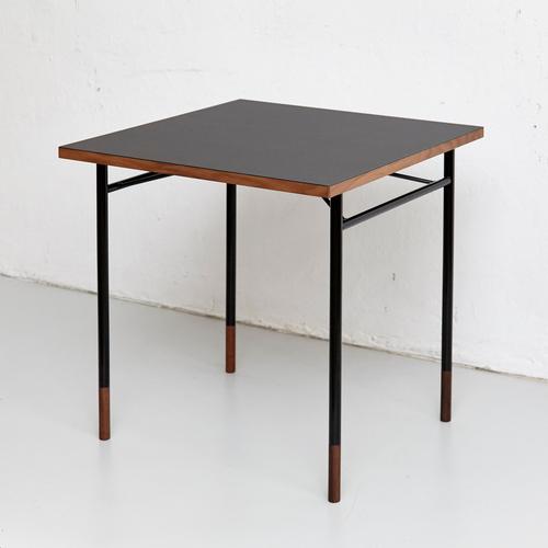 Nyhavn Desk in Black Lino and Steel by Finn Juhl For Sale - Image 4 of 18