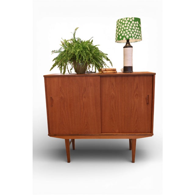 Wood Danish Teak Bar Cabinet, 1960s For Sale - Image 7 of 18
