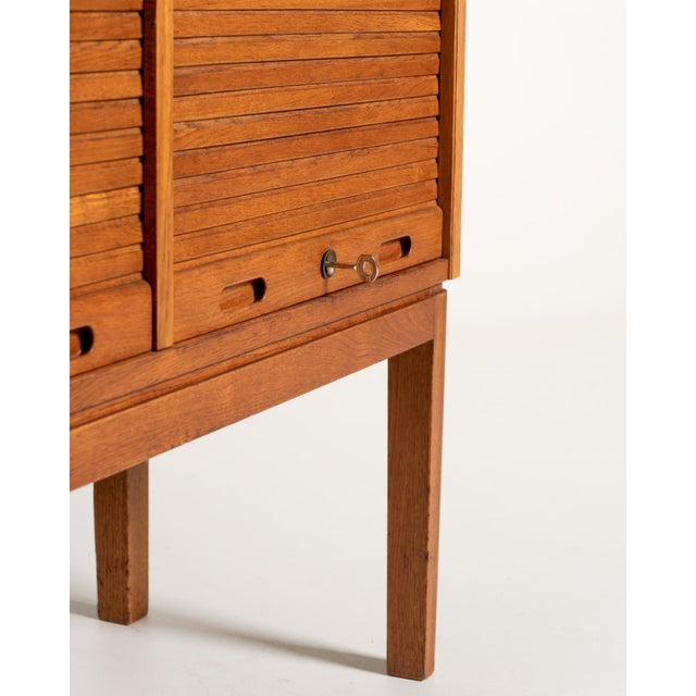 Early 20th Century Swedish Oak Filing Cabinet, Early 1900s For Sale - Image 5 of 9