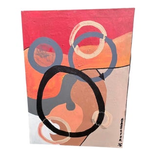 Abstract Mixed Media Painting by Christopher Shoemaker, 48” H X 36” W For Sale