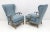 Blue Set of Mid-Century Modern Italian Bouclè Armchairs by Framar, 1950s For Sale - Image 8 of 8