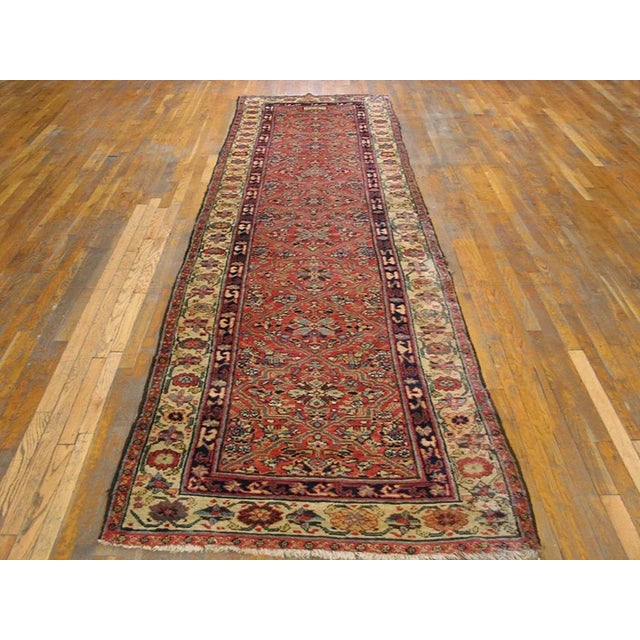 Handmade antique NW Persian carpet. Woven circa 1830 (early 19th century), date inscribed on rug. Persian informal rug,...