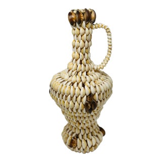 Vintage Vase Made of Shells For Sale