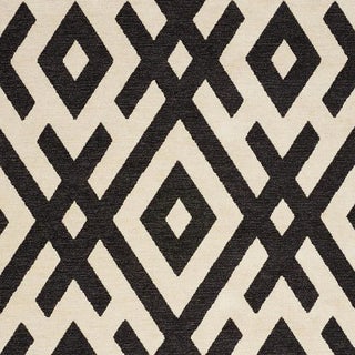 Sample - Schumacher Equix Fabric in Black For Sale