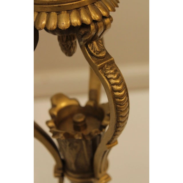 French Empire Style Pair Bronze Candelabra For Sale - Image 10 of 13