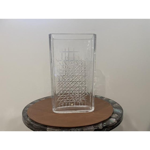 Mid-Century Modern Mid-Century Orrefors Crystal Vase by Ingeborg Lundin For Sale - Image 3 of 7
