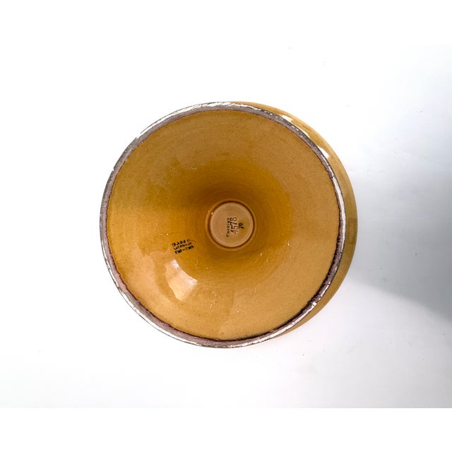 Ceramic 1940s Majolica Pottery Taza / Cake Stand For Sale - Image 7 of 7