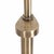 Red 1980s Nova of California Tambo Mid Century Floor Lamp - 92" Modern Arc Lamp, Half Dome Shade, Weathered Brass, Walnut Base, Crimson Red Shade For Sale - Image 8 of 11