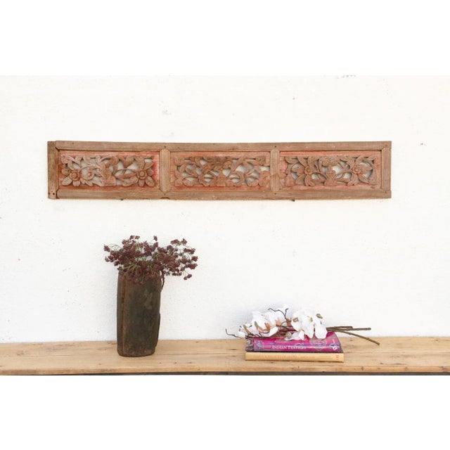 Rustic Rouge, Antique Architectural Panel For Sale In Los Angeles - Image 6 of 6
