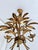 Gold French Gilt Palm Leaf Chandelier, 1950 For Sale - Image 8 of 15