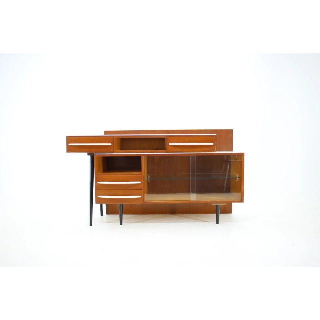 Modular Desk and Chest of Drawers by M. Pozar, Czechoslovakia, 1960s, Set of 2 For Sale - Image 3 of 9