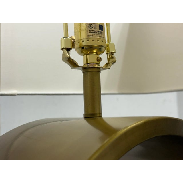 Arteriors Home Rylan Antique Brass + Marble Floor Lamp For Sale - Image 10 of 12