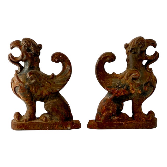 Architectural Elements Grips in Cast Iron, Set of 2 For Sale