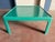 1960s Turquoise Baydur Coffee Table by Peter Ghyczy for Horn Collection, 1960s For Sale - Image 5 of 7