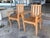 2010s Ash & Ember Sage Teak Wood Outdoor Chairs, Pair For Sale - Image 5 of 12