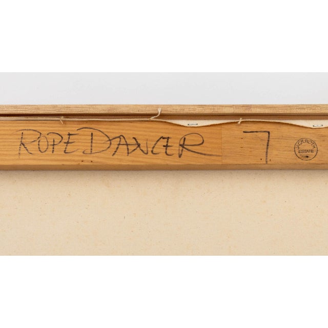 Red Jack Roth "Rope Dancer #7" Acrylic on Canvas, 1980 For Sale - Image 8 of 9