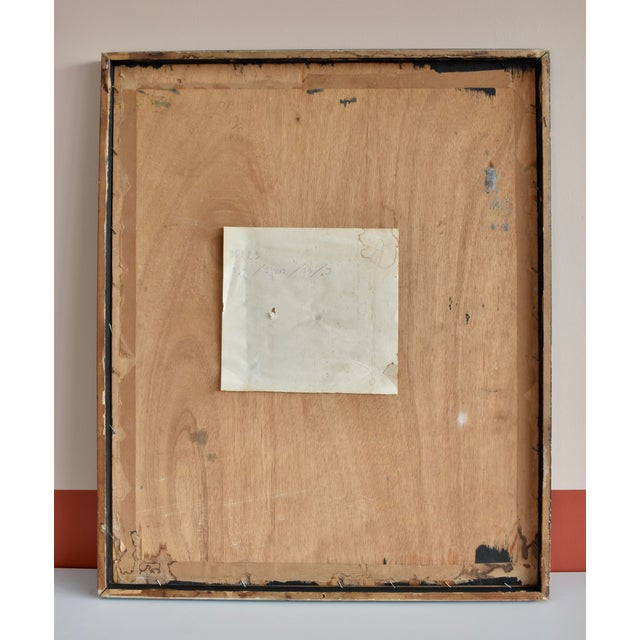 Black Gonzalo Sebastian De Erice, Figure, 1974, Oil on Board For Sale - Image 8 of 9