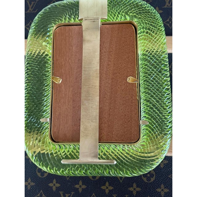Yellow-Green Murano Glass Photo Frame, 2000s For Sale - Image 12 of 14