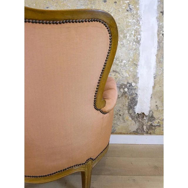 Wood Neoclassical Walnut Armchair, 1930s For Sale - Image 7 of 14