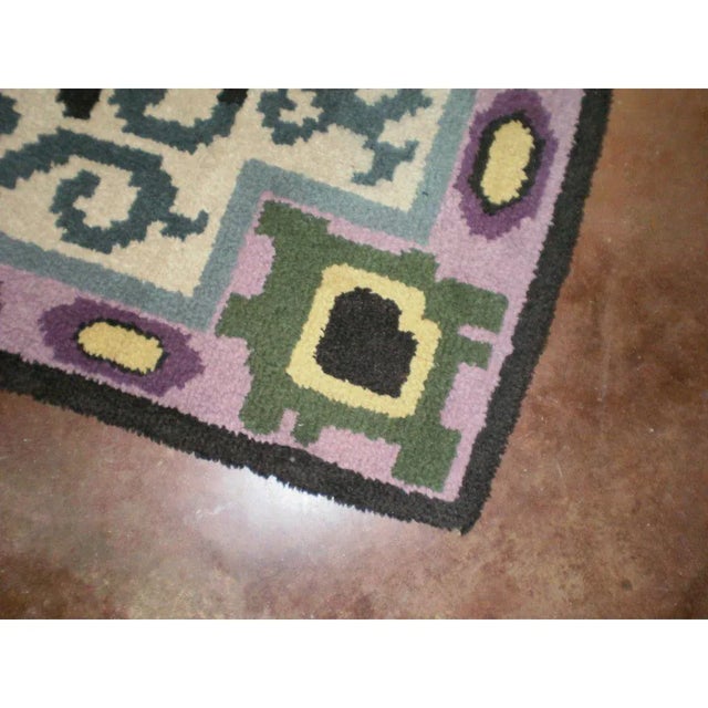 1930s 1930s French Art Deco Geometric Rug-5'8" X 3' 9" For Sale - Image 5 of 12