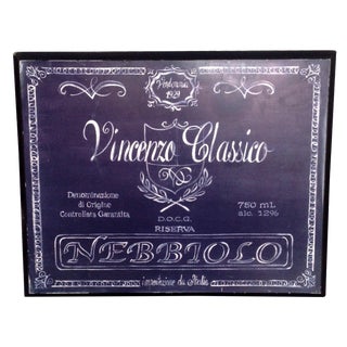 Italian Wine Wall Decor For Sale