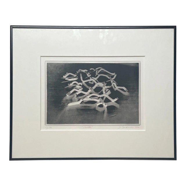 Jo Sandman Abstract Expressionist 'cluster' Signed Etching - Motherwell Student For Sale