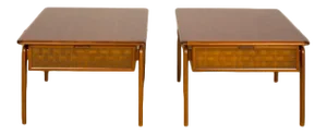 1950s Lane Mid-Century Modern Side Tables - a Pair