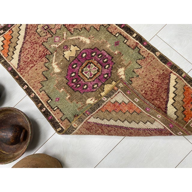 Small Anatolian Kurdish Carpet For Sale - Image 4 of 5