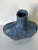Vintage Organic Blue Glazed Studio Pottery Vase, Signed JLM/ Sold For Sale - Image 9 of 12