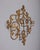 Mid-Century Modern Vintage Italian Wall Coat Rack in Gilt Wrought Iron, 1950s For Sale - Image 3 of 14