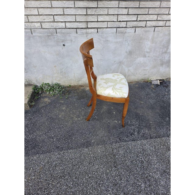 Wood 1920 Italian Fruit Wood Ladies Vanity Chair For Sale - Image 7 of 16