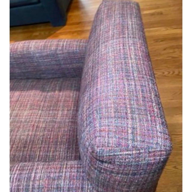 Contemporary Custom A. Rudin Model 564 Lounge Chair & Matching Ottoman Set For Sale - Image 3 of 12