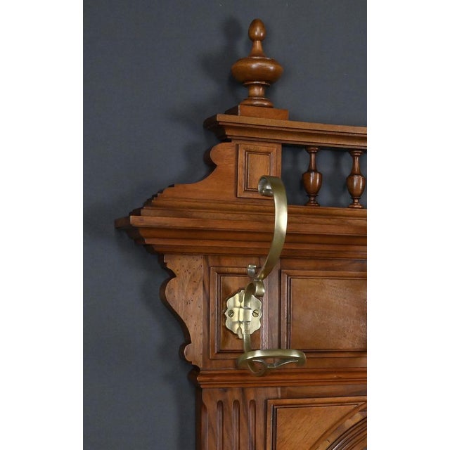 Oak Coat Rack, 1900s For Sale - Image 6 of 16